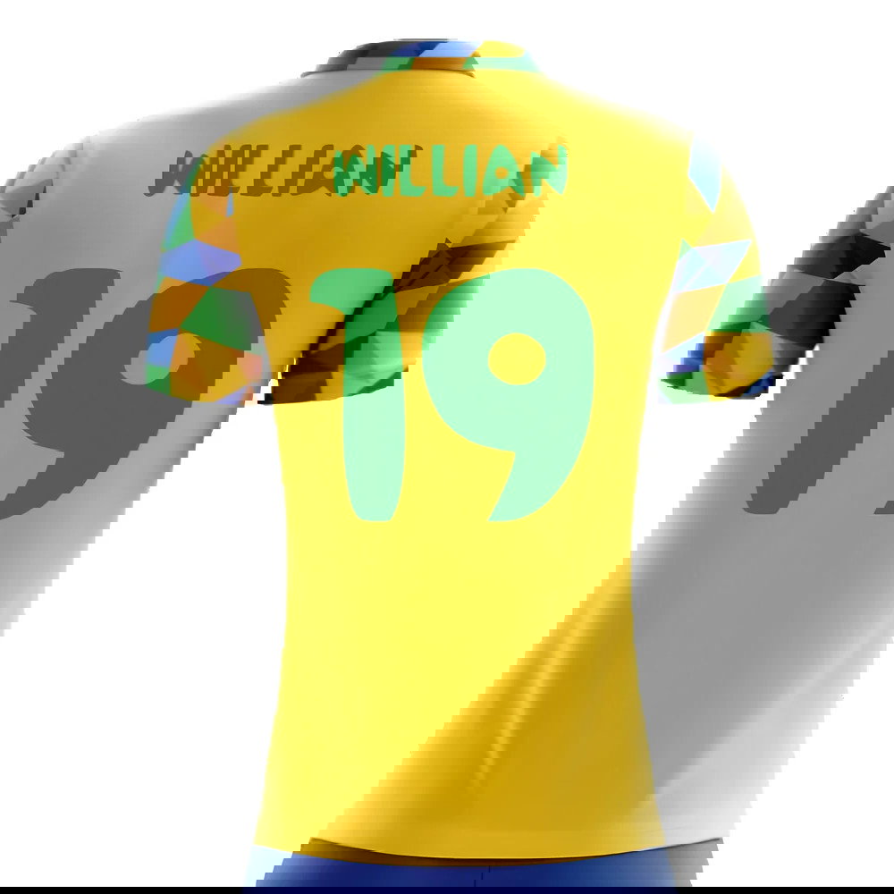 2025-2026 Brazil Home Concept Football Shirt (Willian 19)