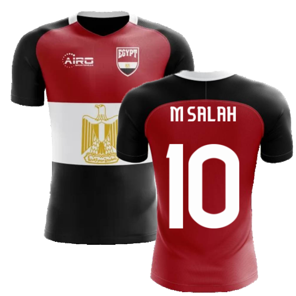 2025-2026 Egypt Flag Concept Football Shirt (M Salah 10) - Kids
