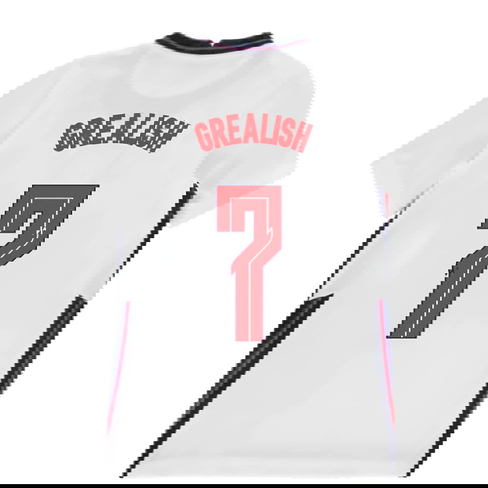 2020-2021 England Home Nike Football Shirt (Kids) (Grealish 7)
