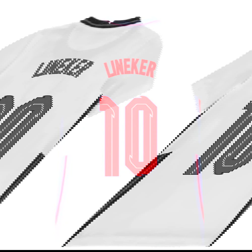 2020-2021 England Home Nike Football Shirt (Kids) (LINEKER 10)