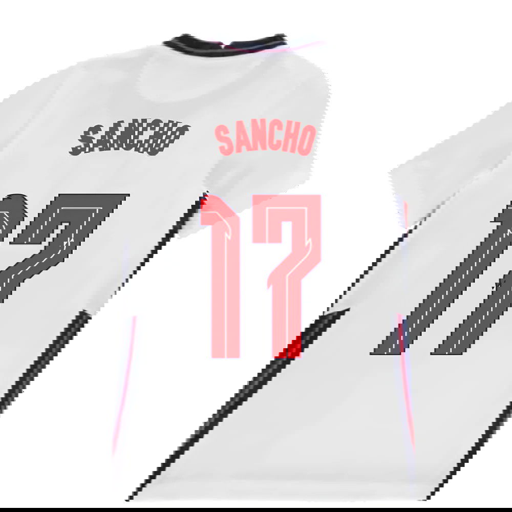 2020-2021 England Home Nike Football Shirt (Kids) (Sancho 17)
