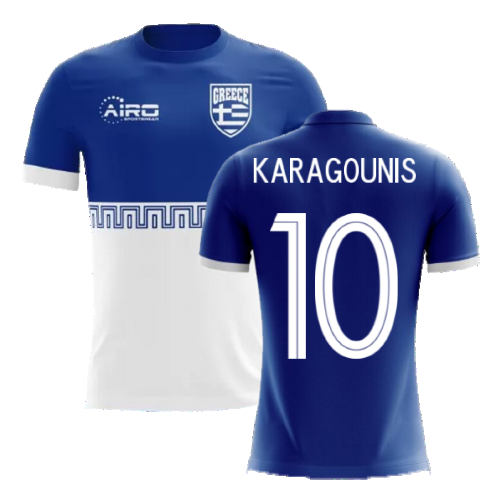 2025-2026 Greece Away Concept Football Shirt (KARAGOUNIS 10) - Kids
