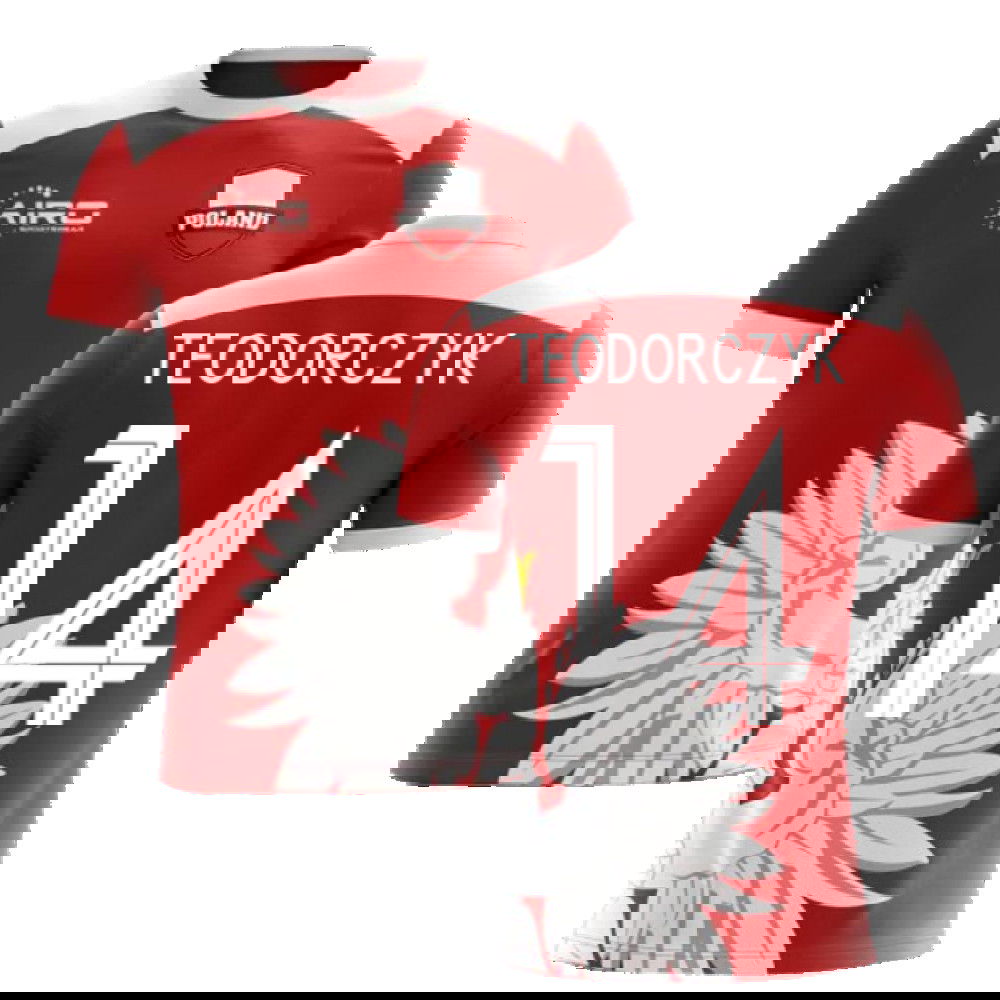 2025-2026 Poland Away Concept Football Shirt (Teodorczyk 14) - Kids