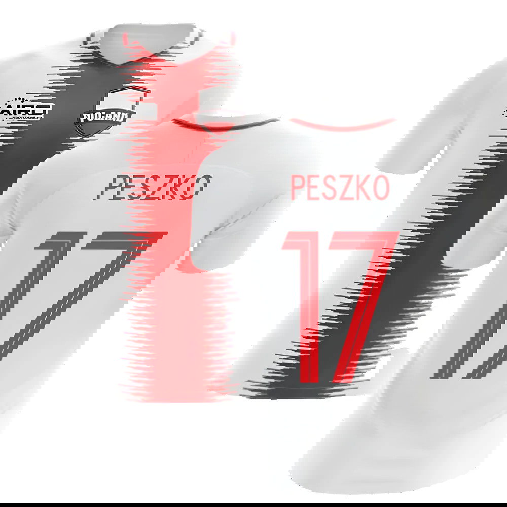 2025-2026 Poland Home Concept Football Shirt (Peszko 17) - Kids