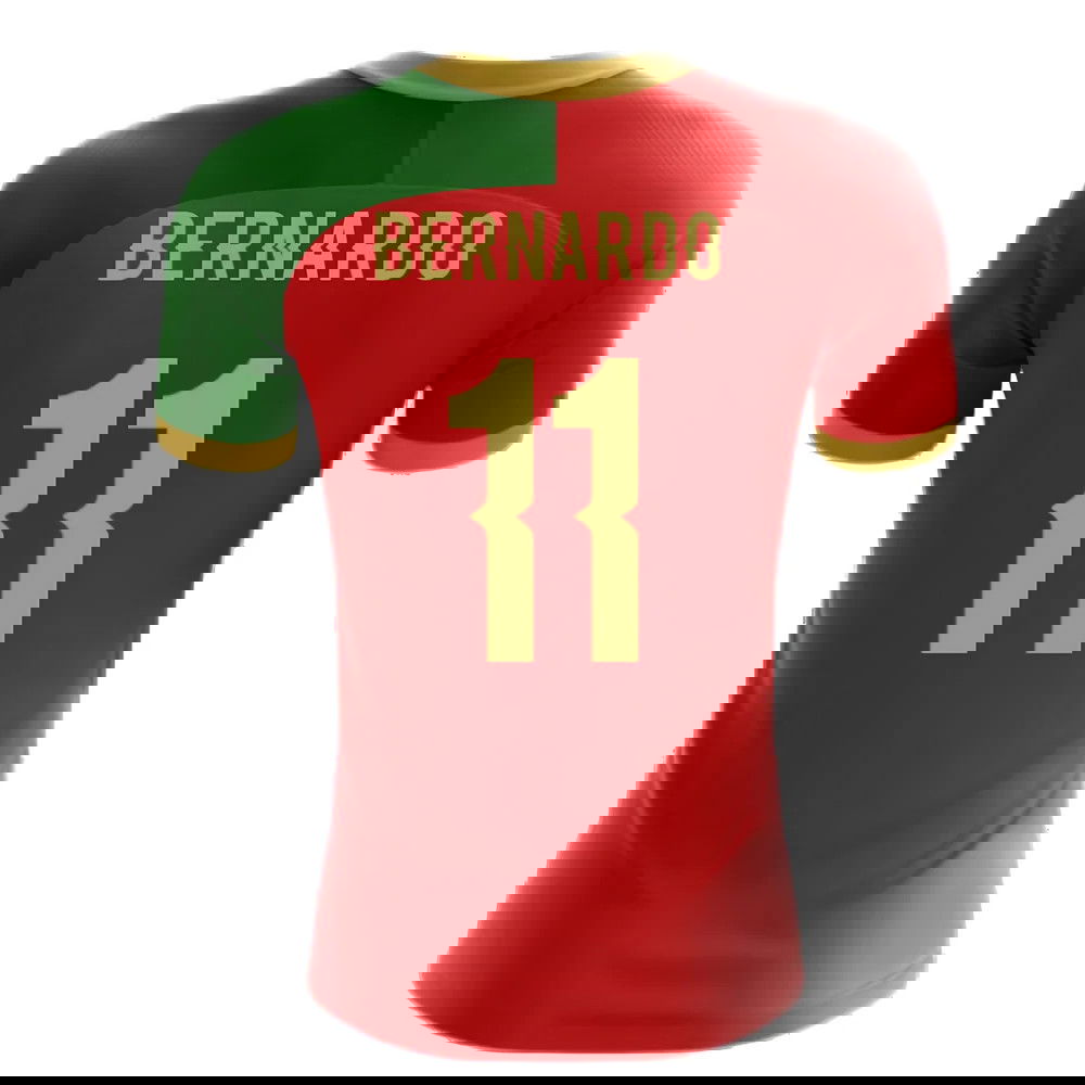 2025-2026 Portugal Flag Home Concept Football Shirt (Bernardo 11) - Kids
