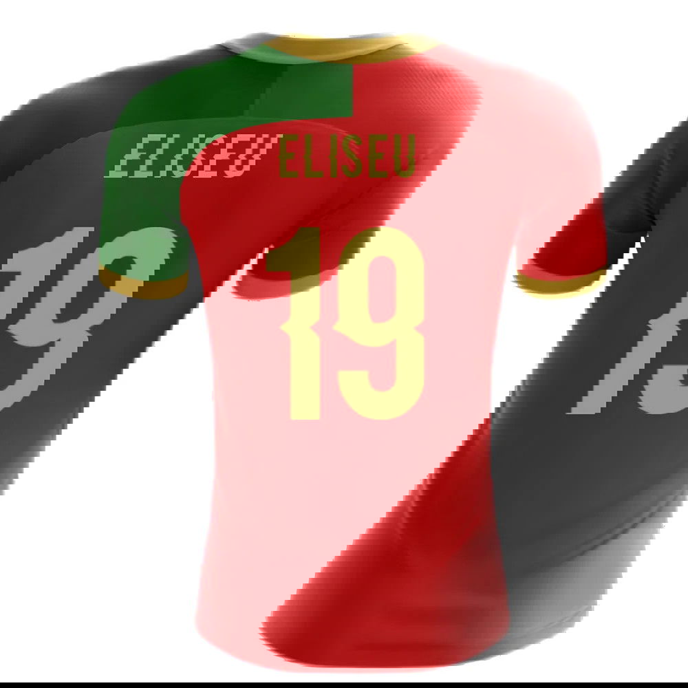 2025-2026 Portugal Flag Home Concept Football Shirt (Eliseu 19) - Kids