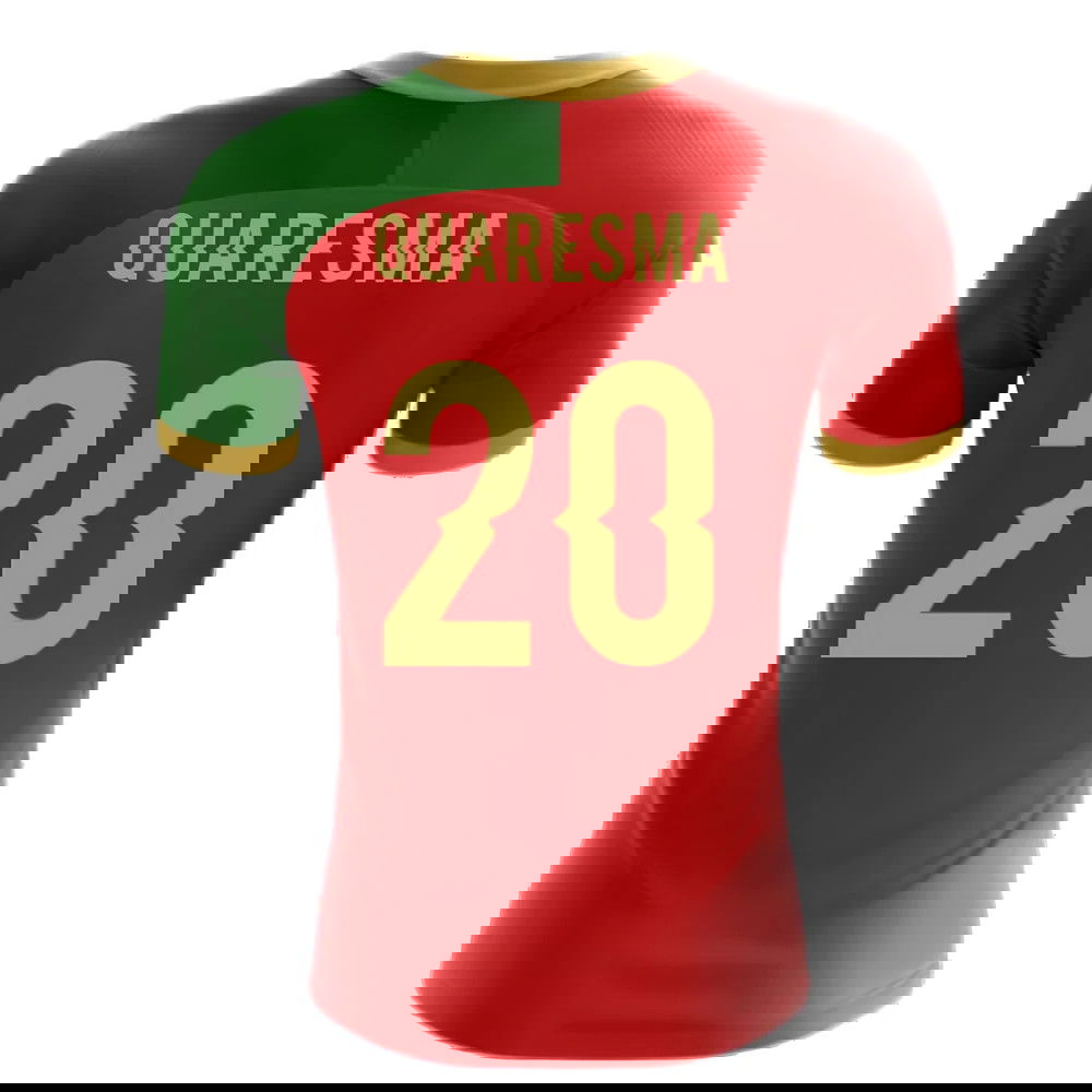 2025-2026 Portugal Flag Home Concept Football Shirt (Quaresma 20)