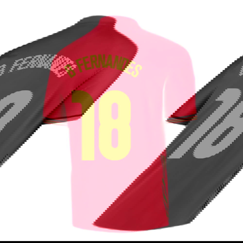 2020-2021 Portugal Home Nike Football Shirt (B.Fernandes 8)