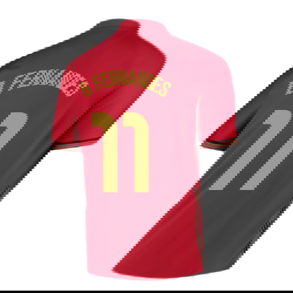 2020-2021 Portugal Home Nike Shirt (Kids) (B Fernandes 11)