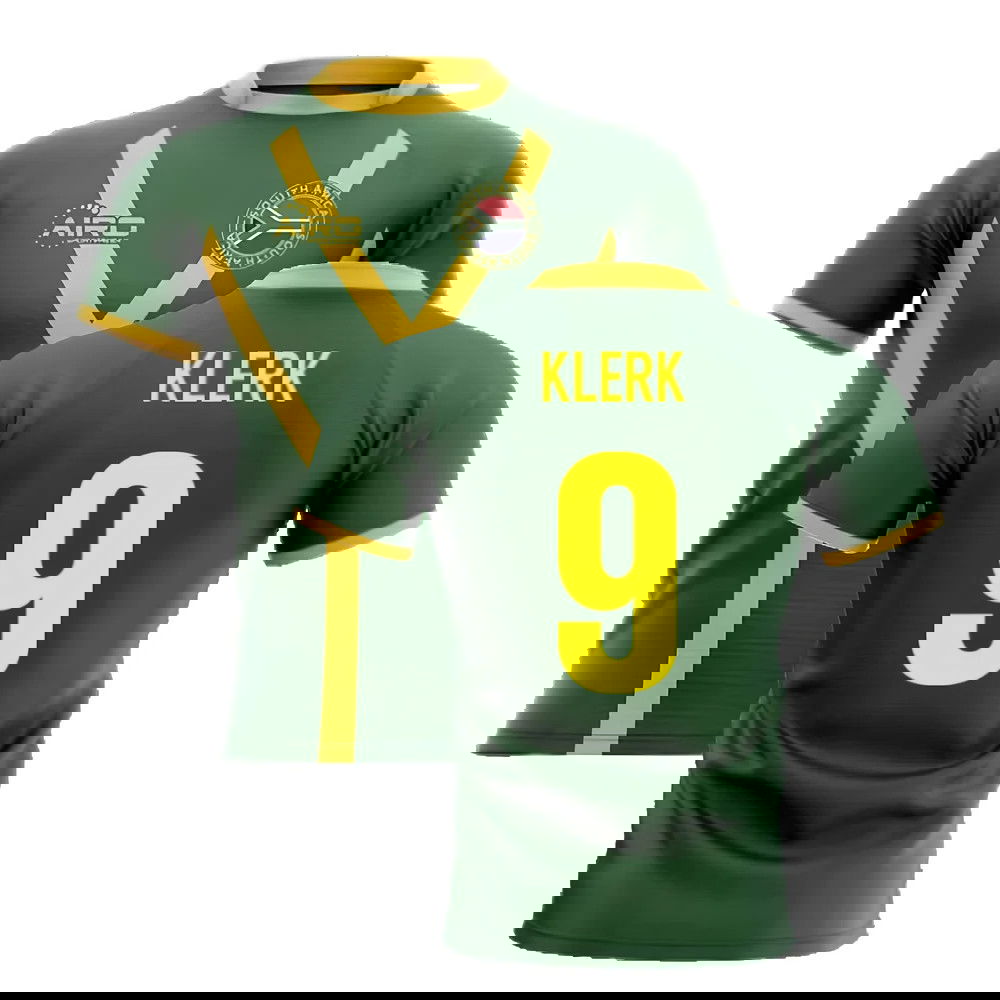 2025-2026 South Africa Springboks Flag Concept Rugby Shirt (Klerk 9)
