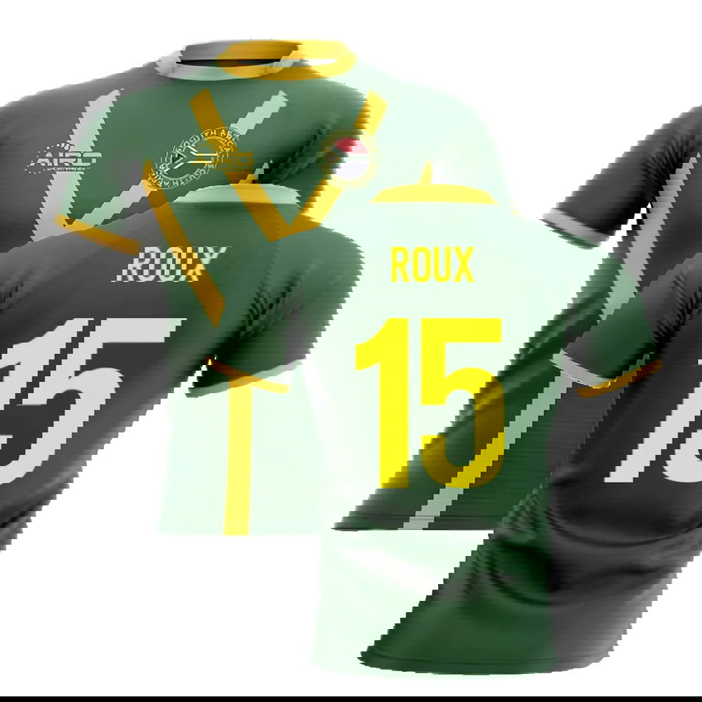 2025-2026 South Africa Springboks Flag Concept Rugby Shirt (Roux 15)