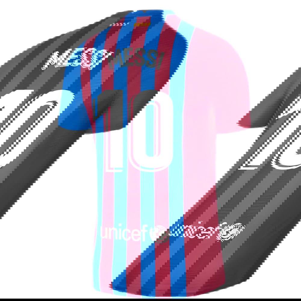 2021-2022 Barcelona Vapor Match Home Shirt (MESSI 10)