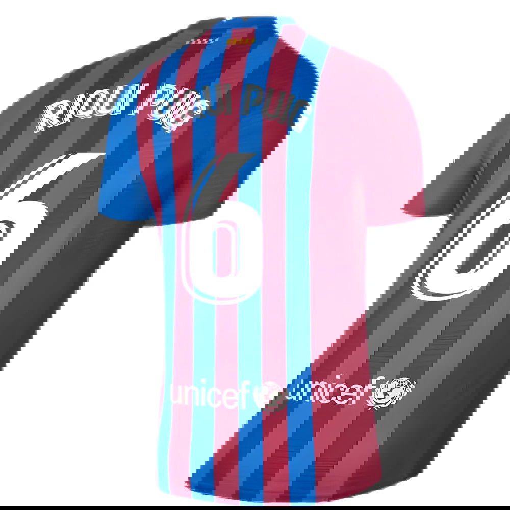 2021-2022 Barcelona Vapor Match Home Shirt (RIQUI PUIG 6)