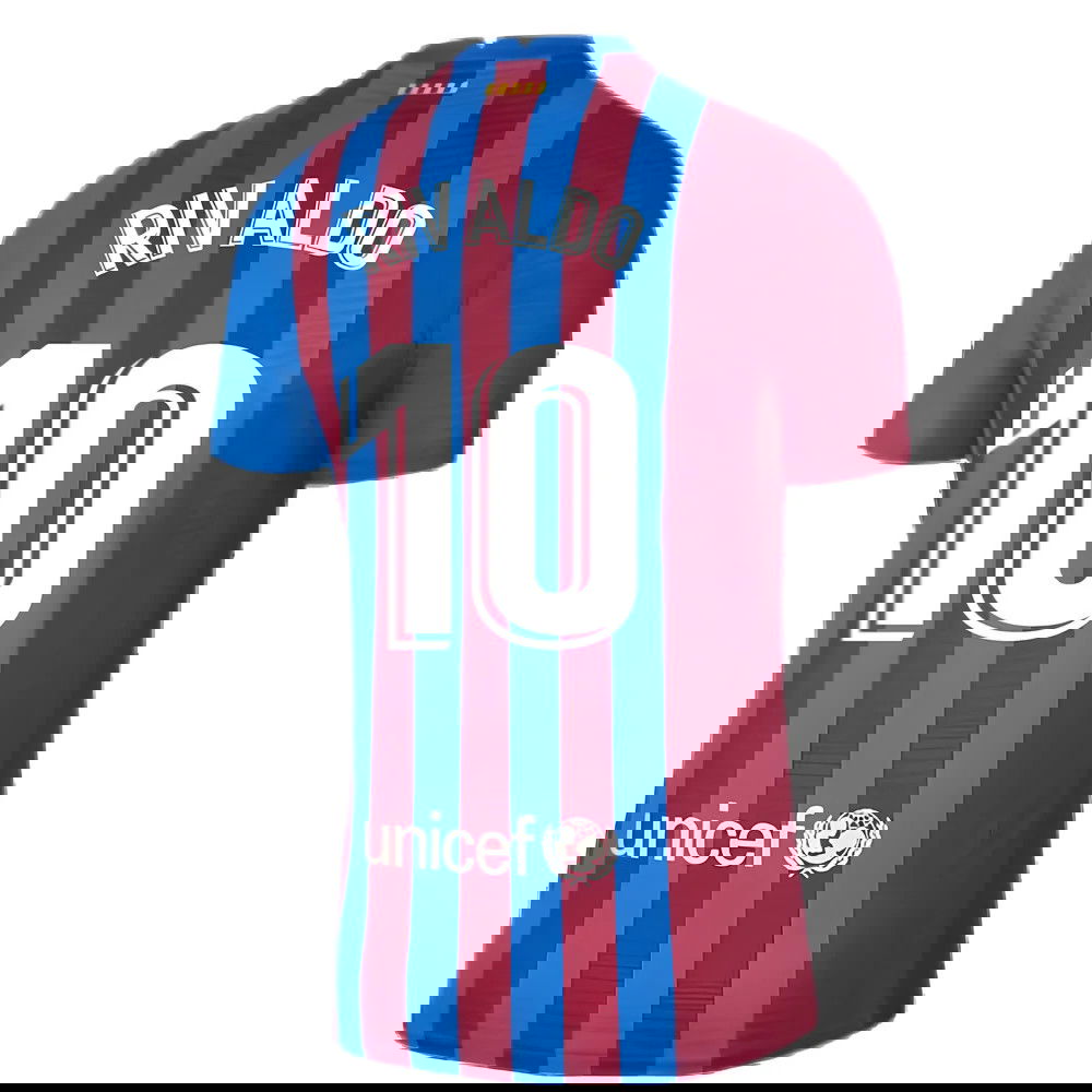 2021-2022 Barcelona Vapor Match Home Shirt (RIVALDO 10)