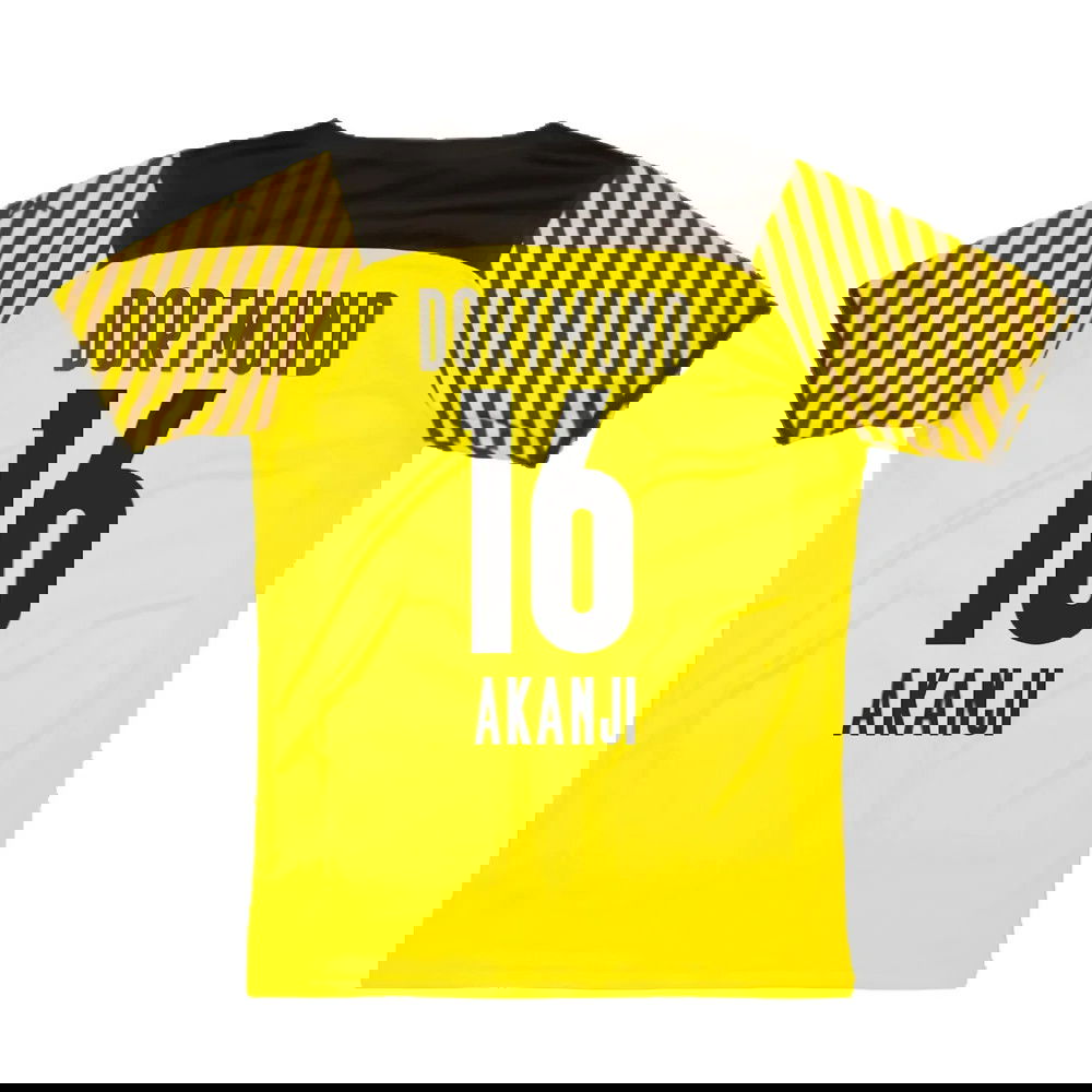 2021-2022 Borussia Dortmund Player Issue Home Shirt (AKANJI 16)