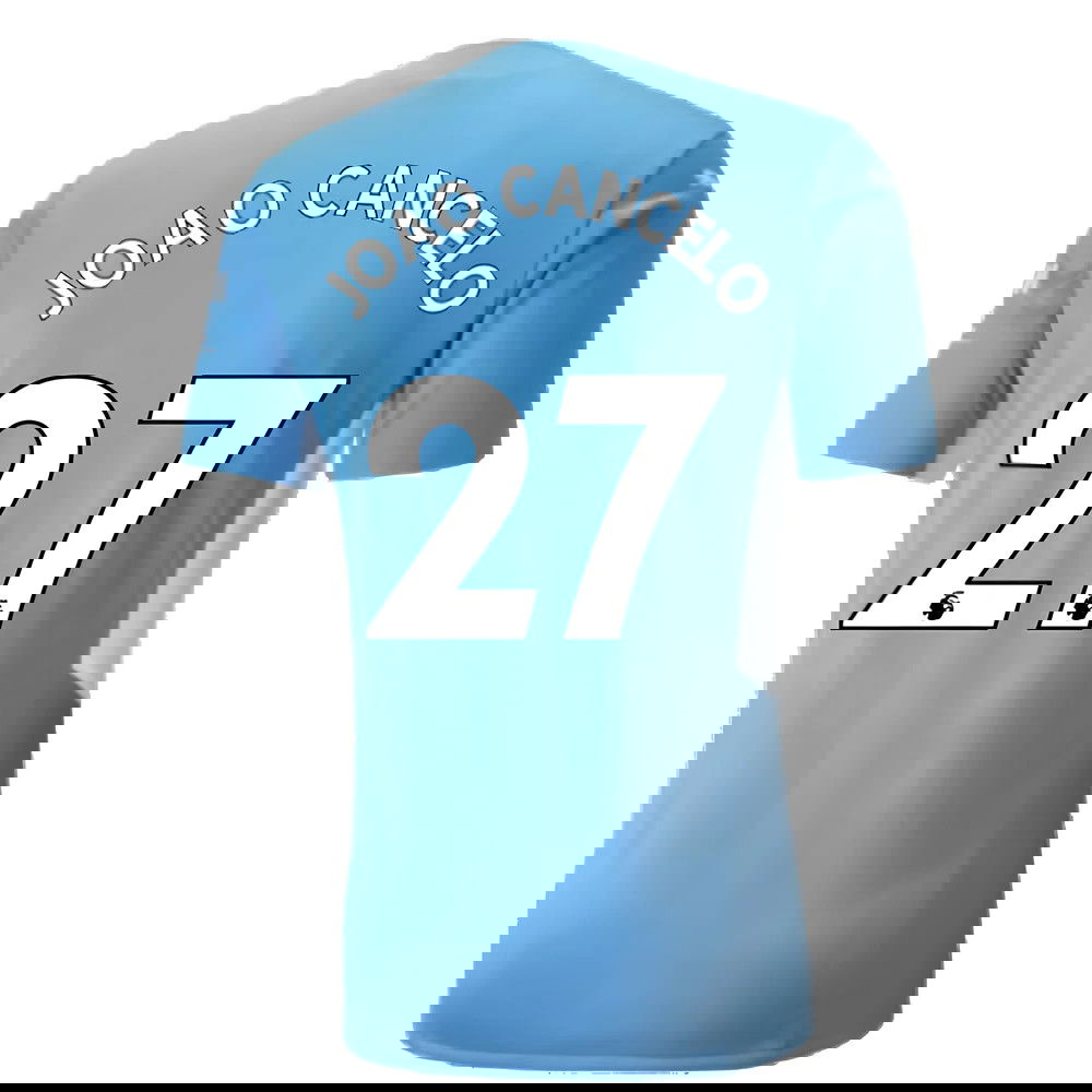 2021-2022 Man City Authentic Home Shirt (JOAO CANCELO 27)