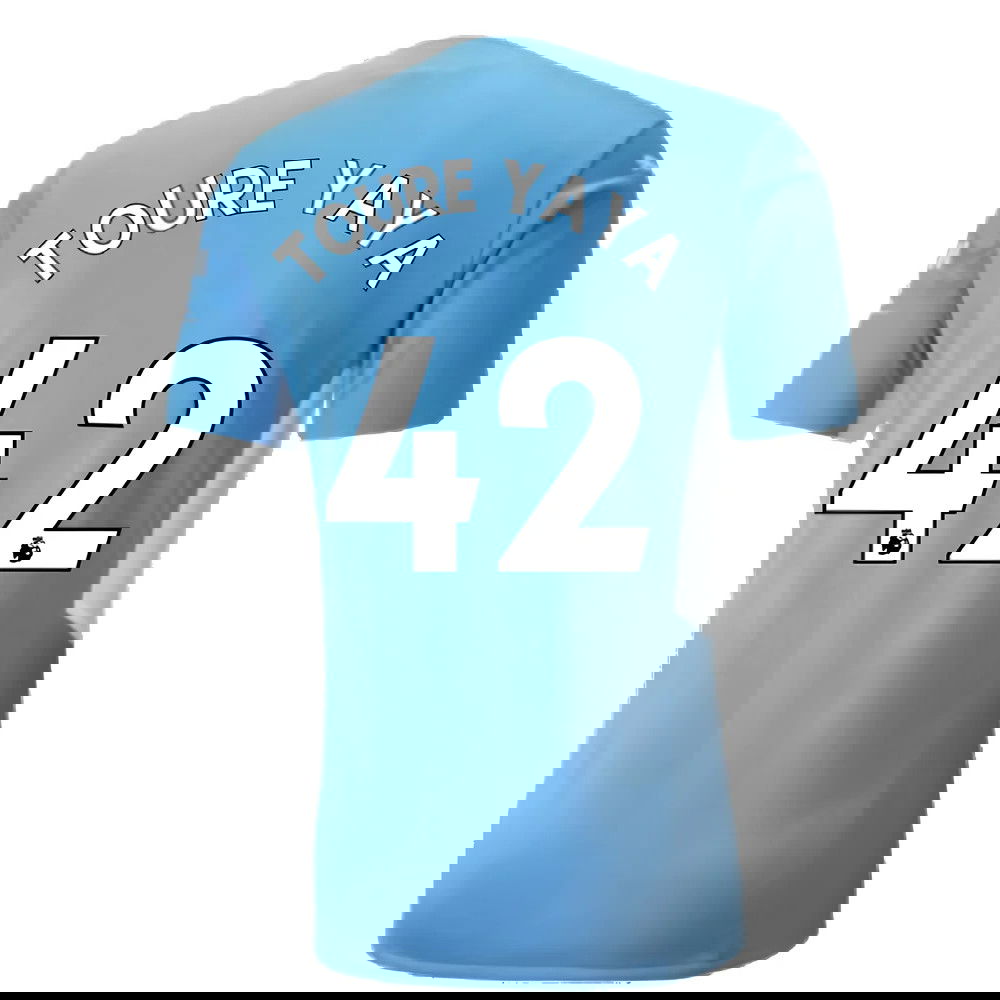 2021-2022 Man City Authentic Home Shirt (TOURE YAYA 42)