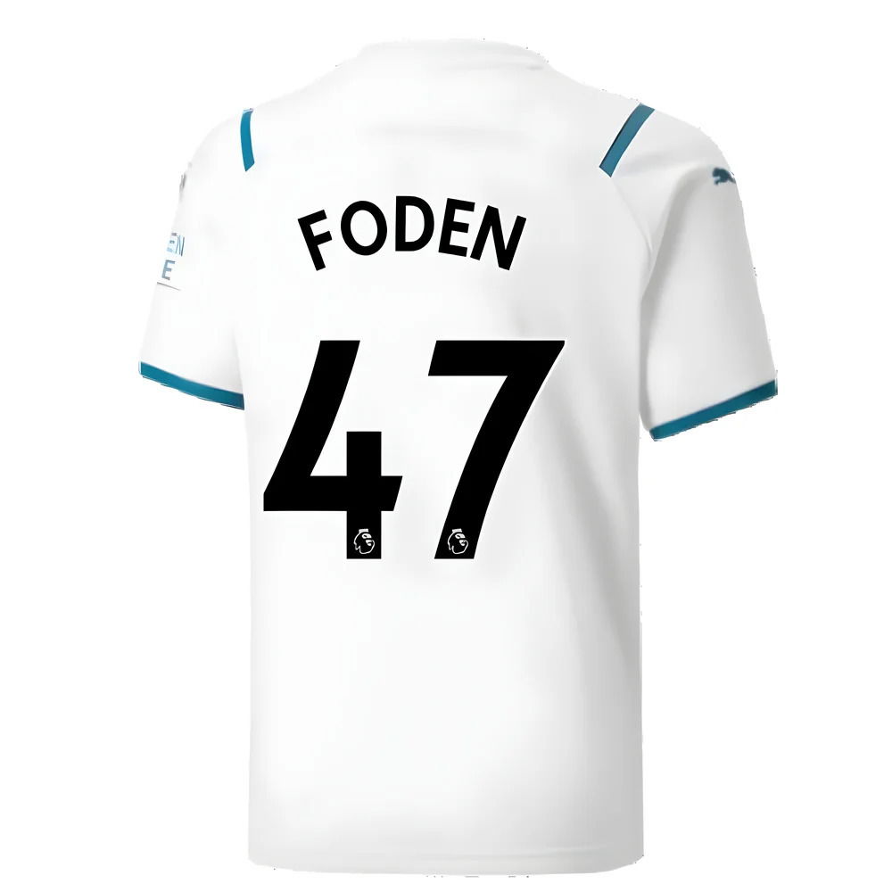 2021-2022 Man City Away Shirt (Kids) (FODEN 47)