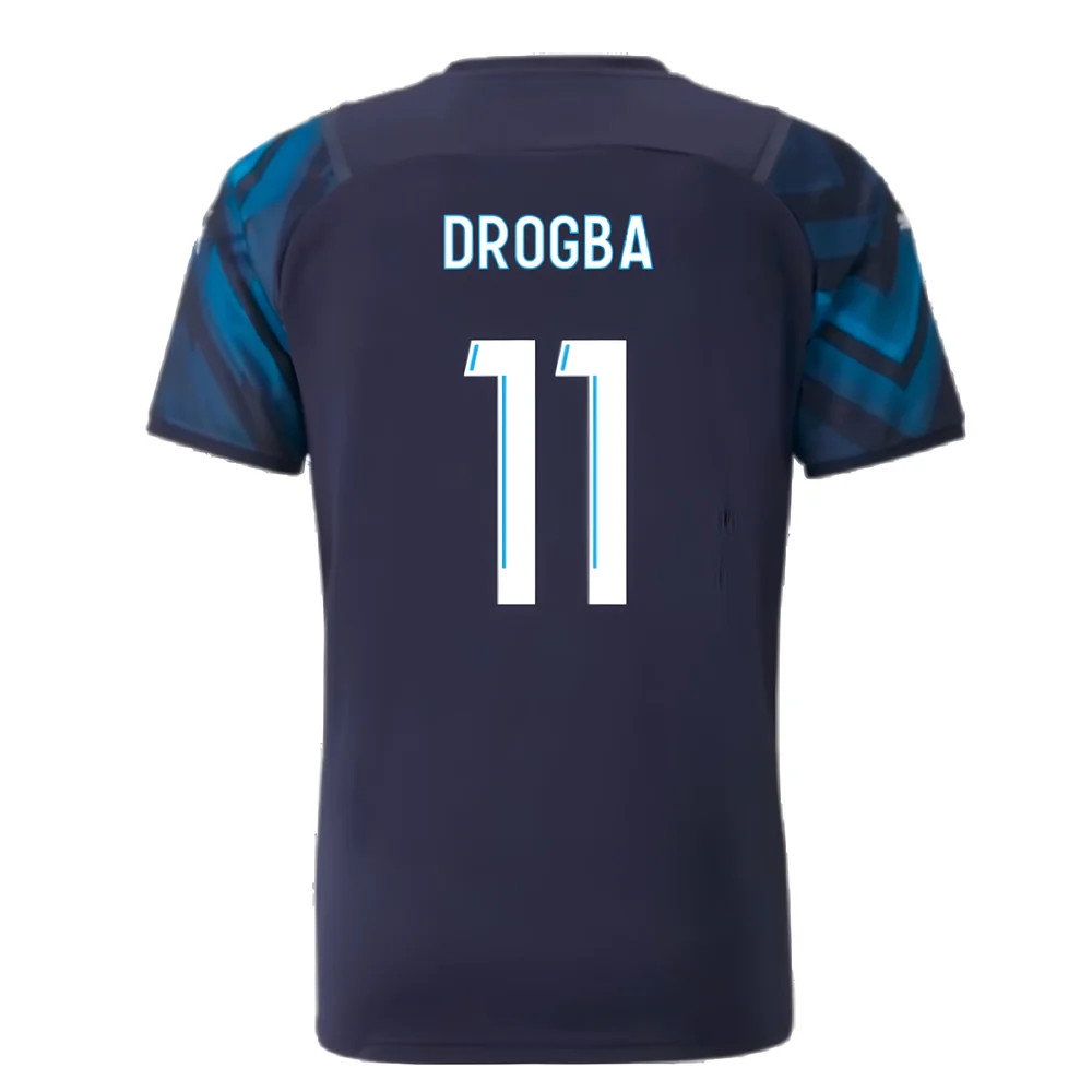 2021-2022 Marseille Authentic Away Shirt (DROGBA 11)