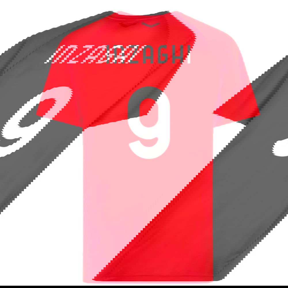2022-2023 AC Milan Casuals Tee (Red) (INZAGHI 9)