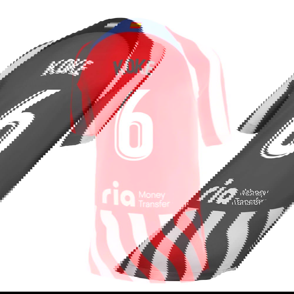 2022-2023 Atletico Madrid Home Shirt (Kids) (KOKE 6)