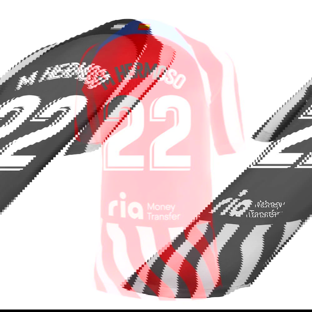 2022-2023 Atletico Madrid Home Shirt (Kids) (M HERMOSO 22)