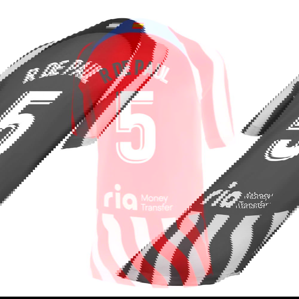 2022-2023 Atletico Madrid Home Shirt (Kids) (R DE PAUL 5)