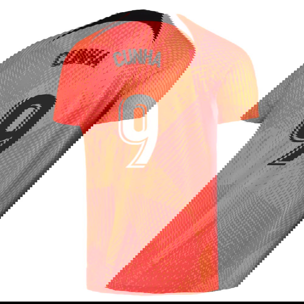 2022-2023 Atletico Madrid Pre-Match Training Shirt (Laser Crimson) (CUNHA 9)