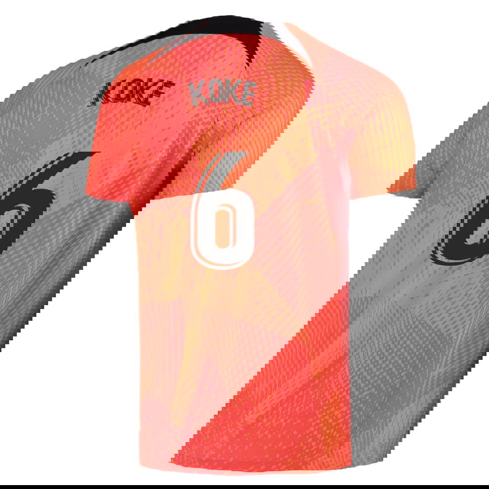 2022-2023 Atletico Madrid Pre-Match Training Shirt (Laser Crimson) (KOKE 6)