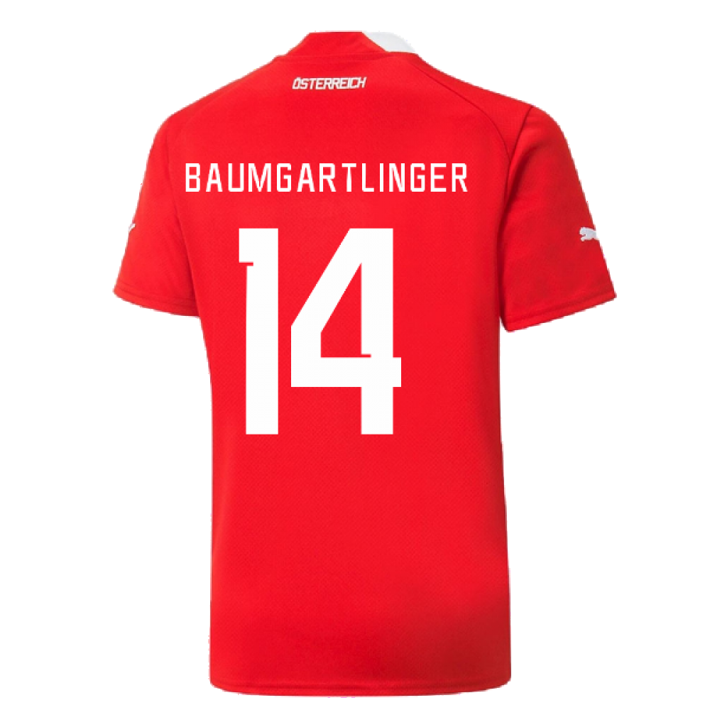 2022-2023 Austria Home Shirt (Kids) (BAUMGARTLINGER 14)