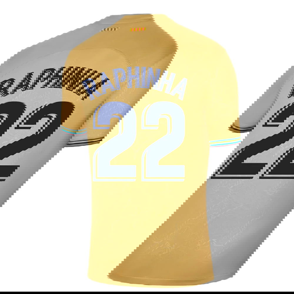 2022-2023 Barcelona Away Shirt (RAPHINHA 22)