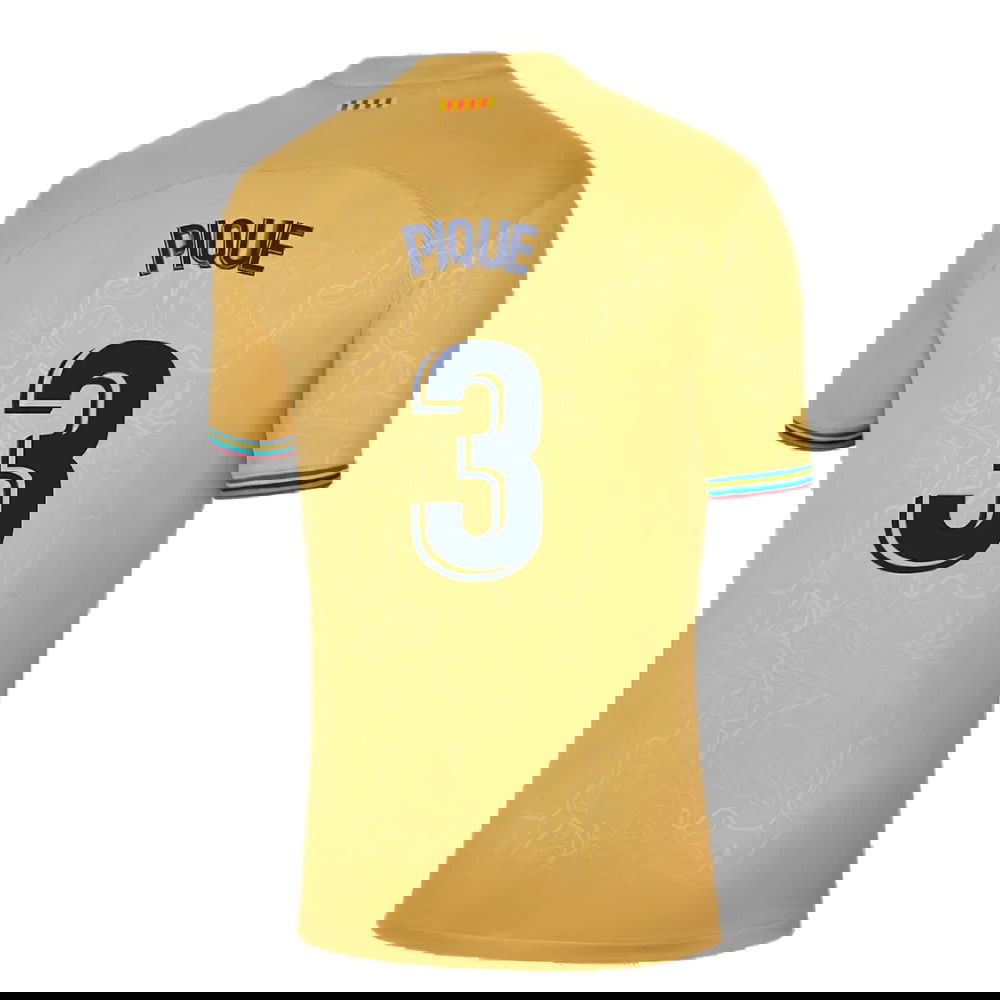 2022-2023 Barcelona Away Shirt (Sponsored) (PIQUE 3)