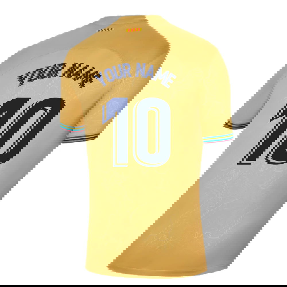 2022-2023 Barcelona Away Shirt (Sponsored) (Your Name)