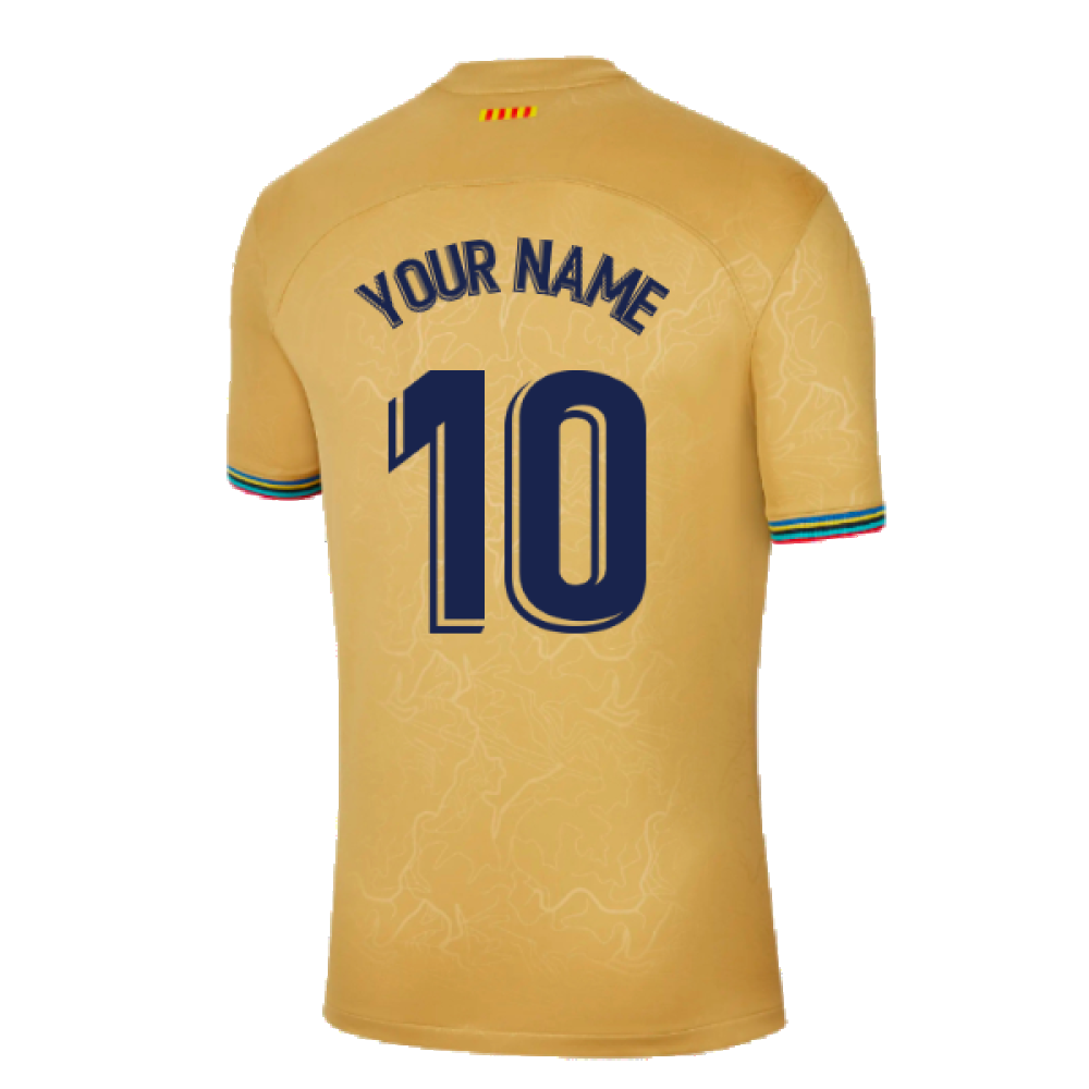 2022-2023 Barcelona Away Shirt (Sponsored) (Your Name)