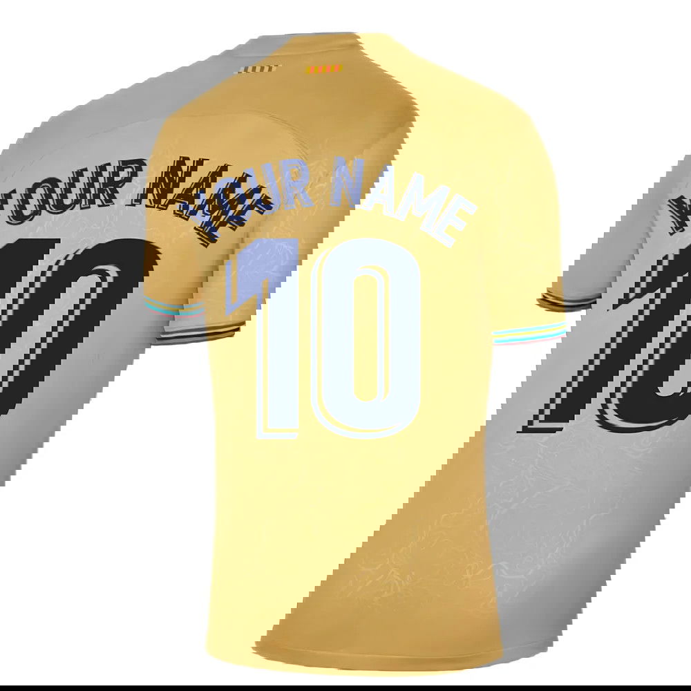 2022-2023 Barcelona Away Shirt (Your Name)
