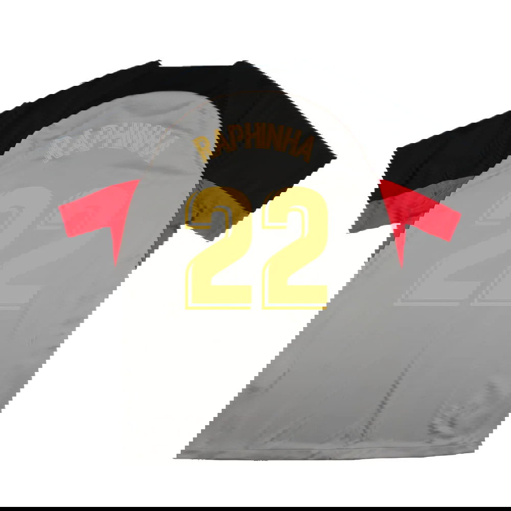 2022-2023 Barcelona CL Training Shirt (Grey) (RAPHINHA 22)