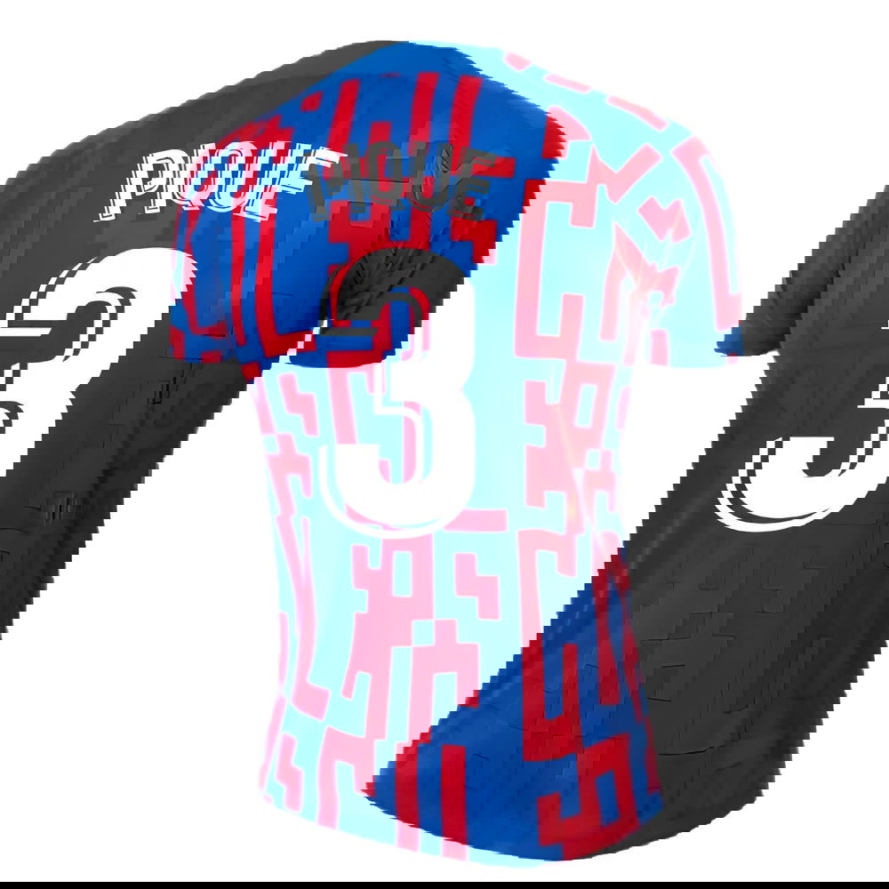 2022-2023 Barcelona Pre-Match Training Shirt (Blue) - Ladies (PIQUE 3)