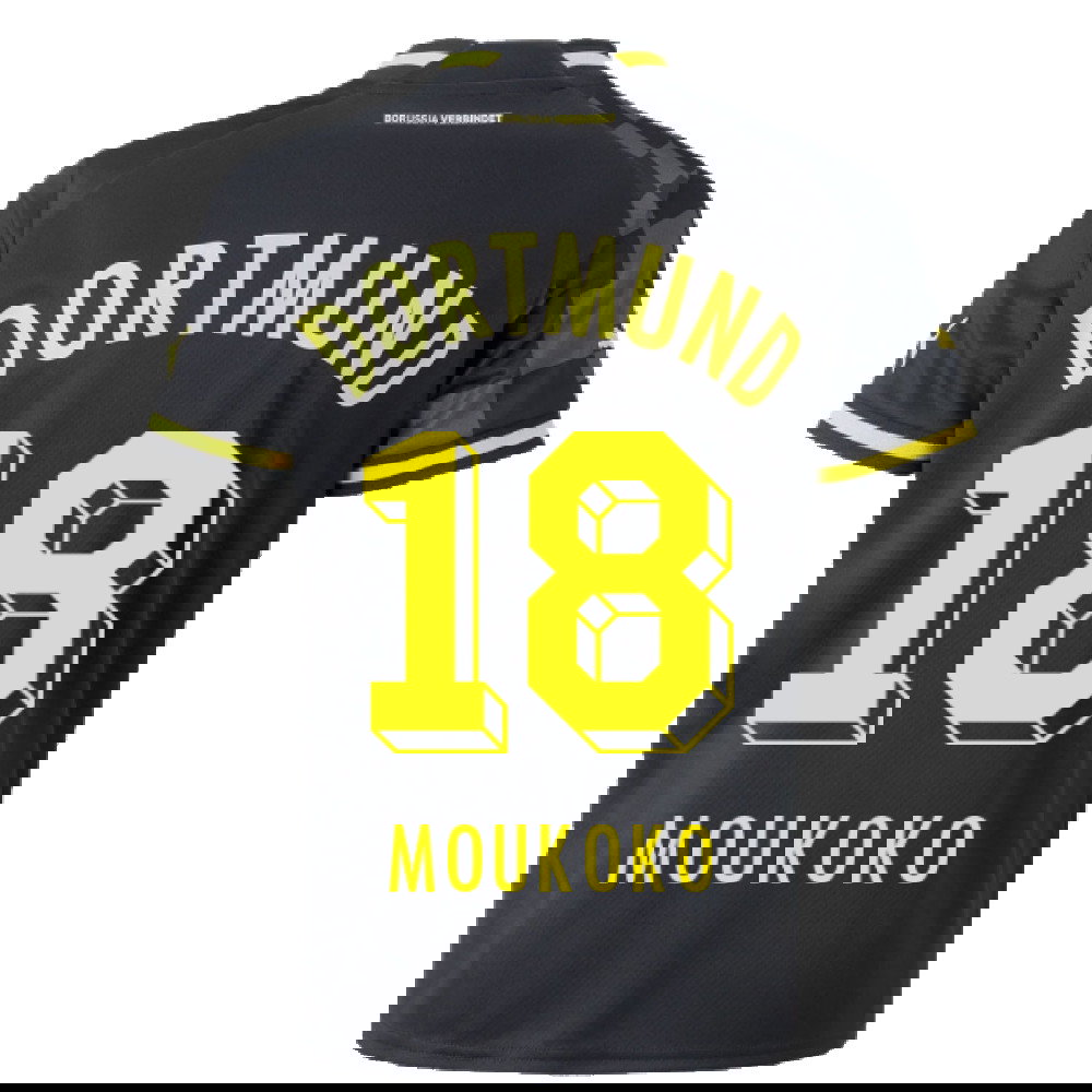 2022-2023 Borussia Dortmund Away Shirt (Kids) (MOUKOKO 18)