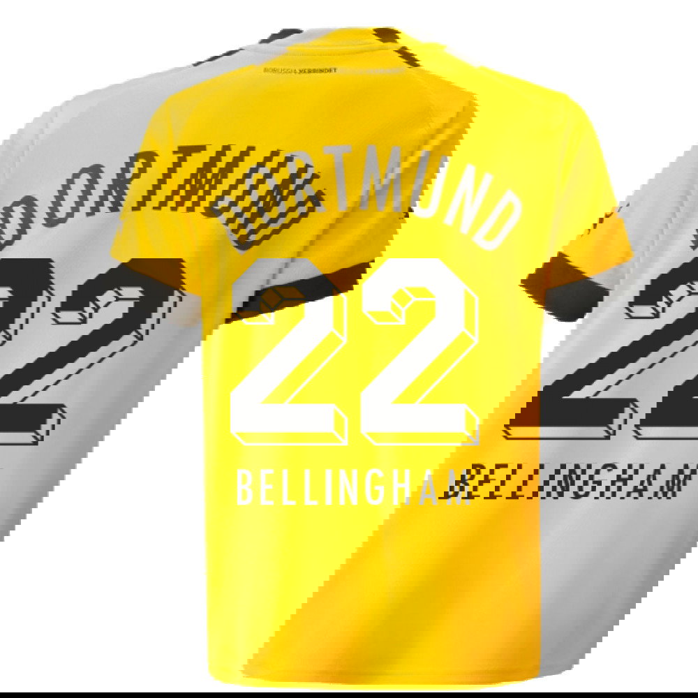 2022-2023 Borussia Dortmund Home Shirt (Kids) (BELLINGHAM 22)