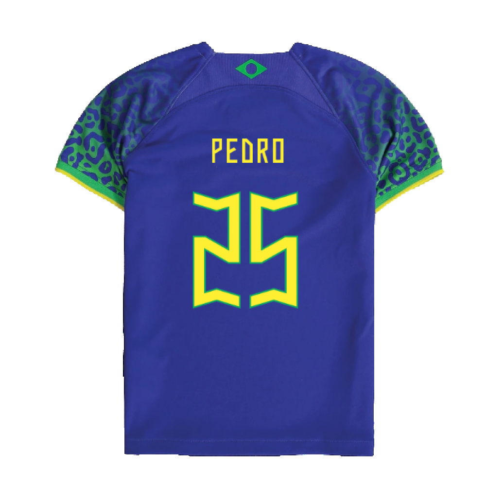 2022-2023 Brazil Away Little Boys Mini Kit (Pedro 25)