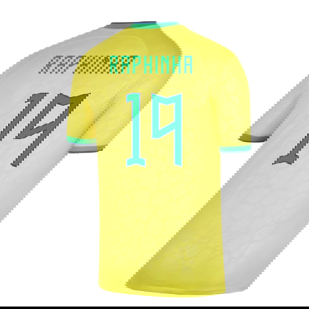 2022-2023 Brazil Home Shirt (RAPHINHA 19)