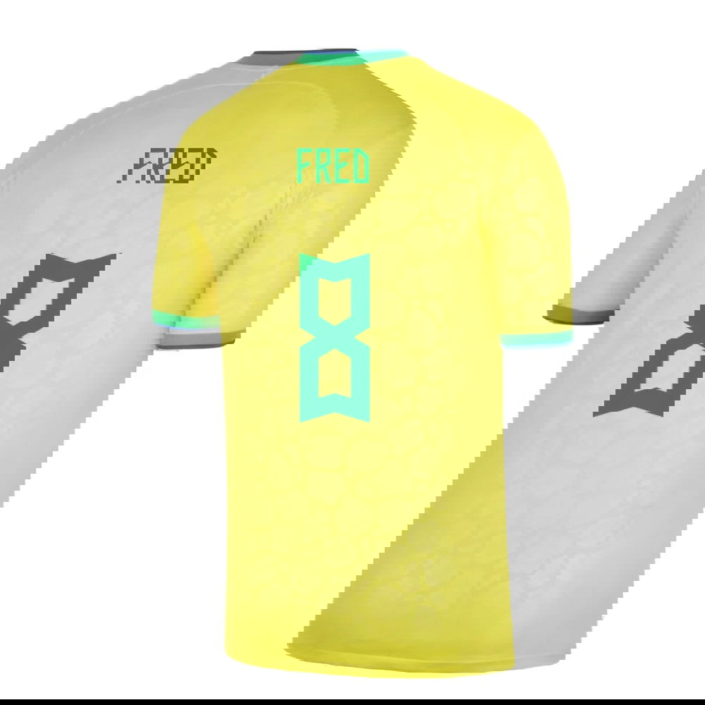 2022-2023 Brazil Little Boys Home Shirt (Fred 8)