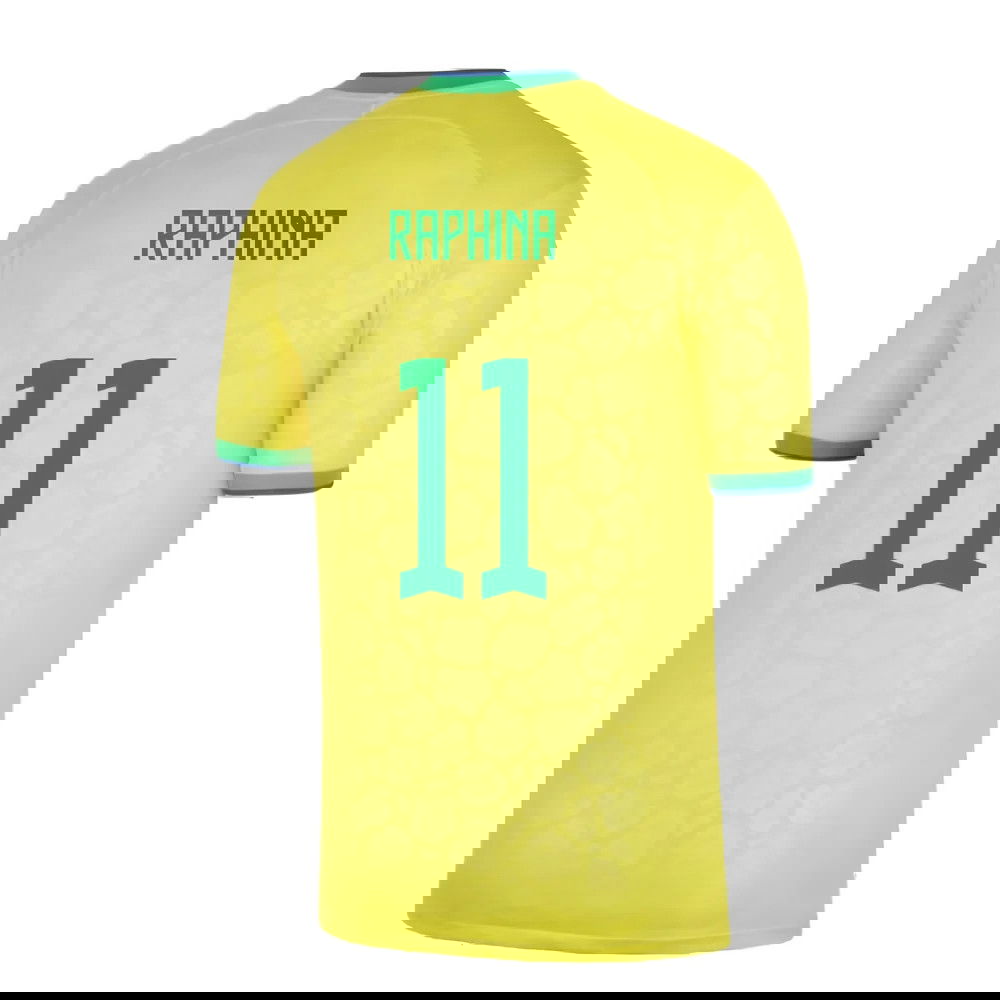 2022-2023 Brazil Little Boys Home Shirt (Raphina 11)