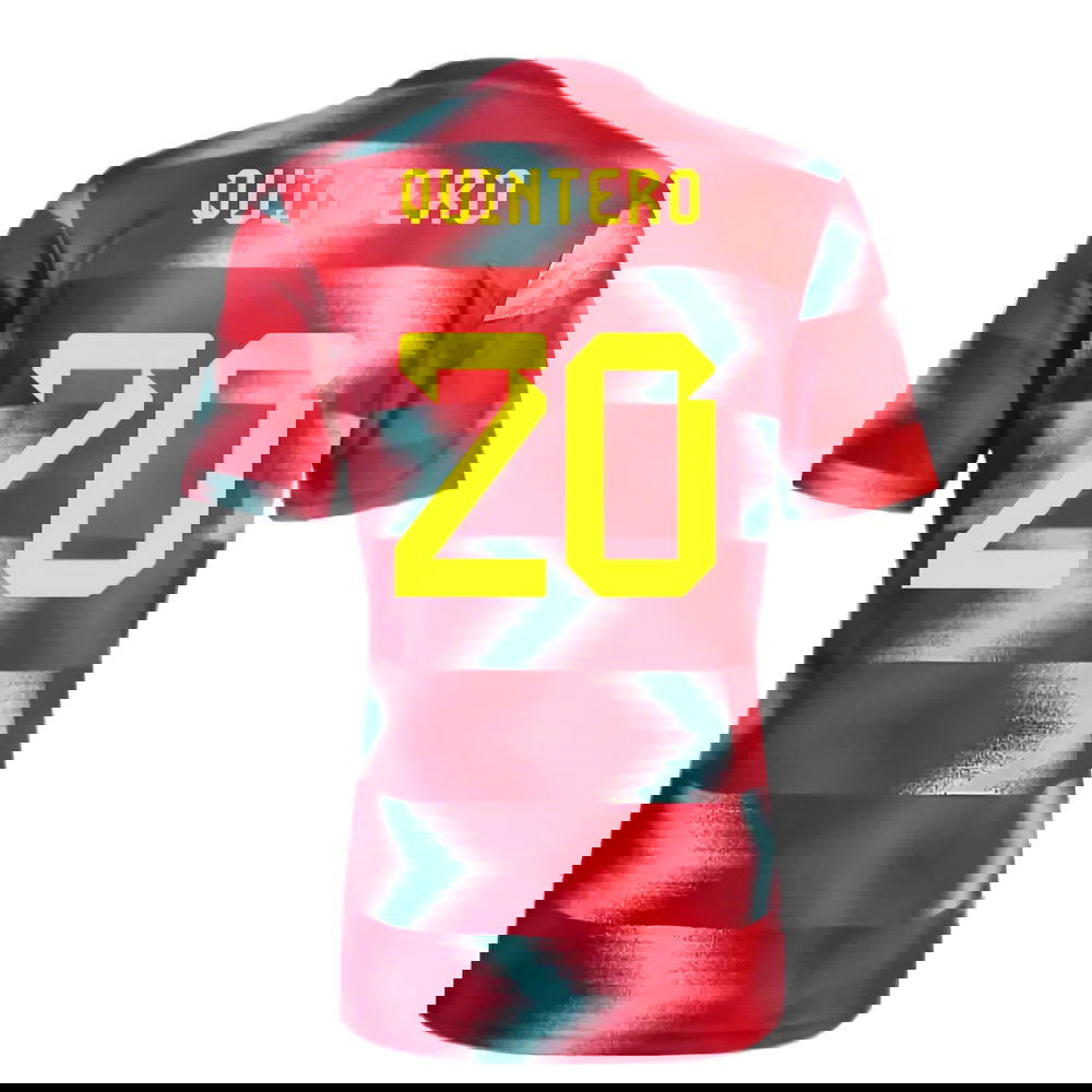 2022-2023 Colombia Pre-Match Shirt (Red) (QUINTERO 20)