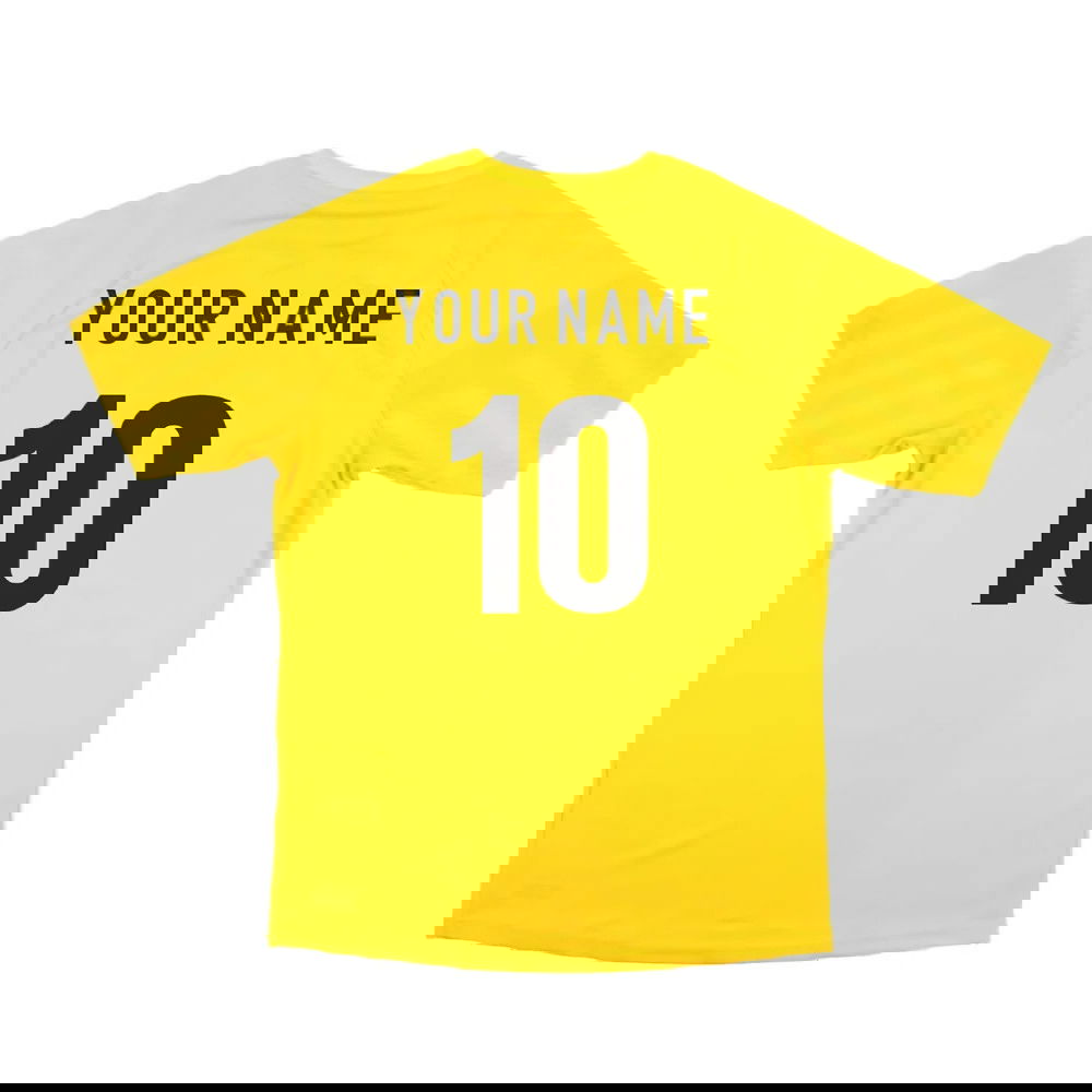 2022-2023 Denmark Away Goalkeeper Jersey (Yellow) (Your Name)