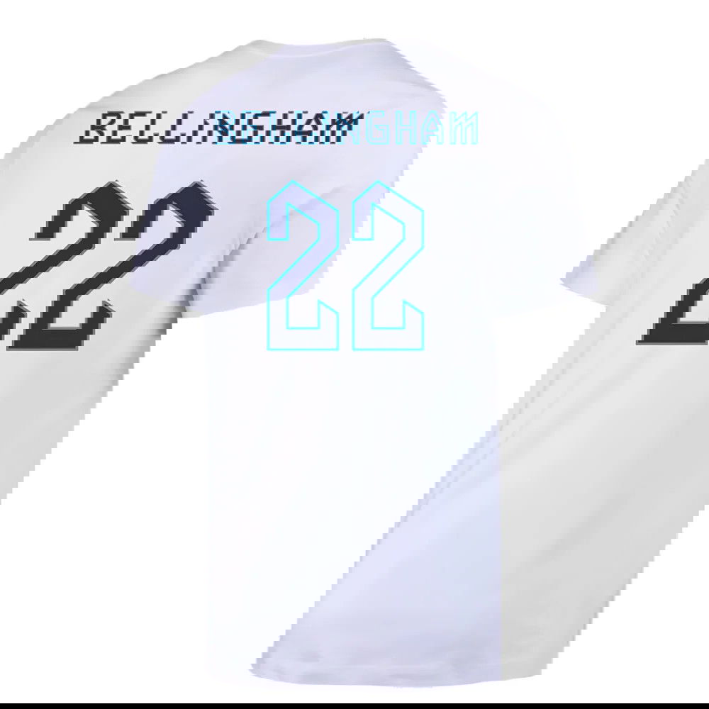 2022-2023 England Crest Tee (White) (Bellingham 22)