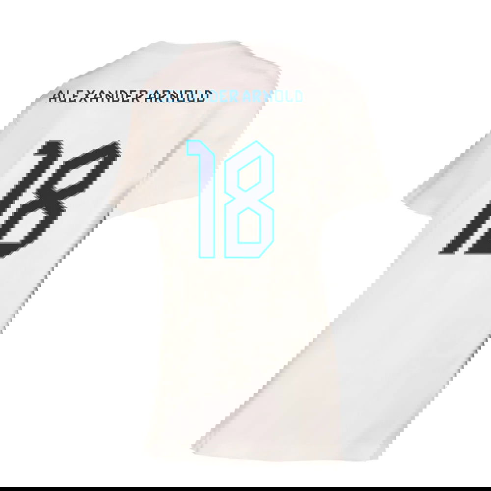 2022-2023 England Crest Tee (White) - Kids (Alexander Arnold 18)