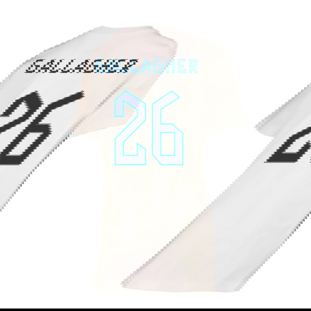 2022-2023 England Crest Tee (White) - Kids (Gallagher 26)