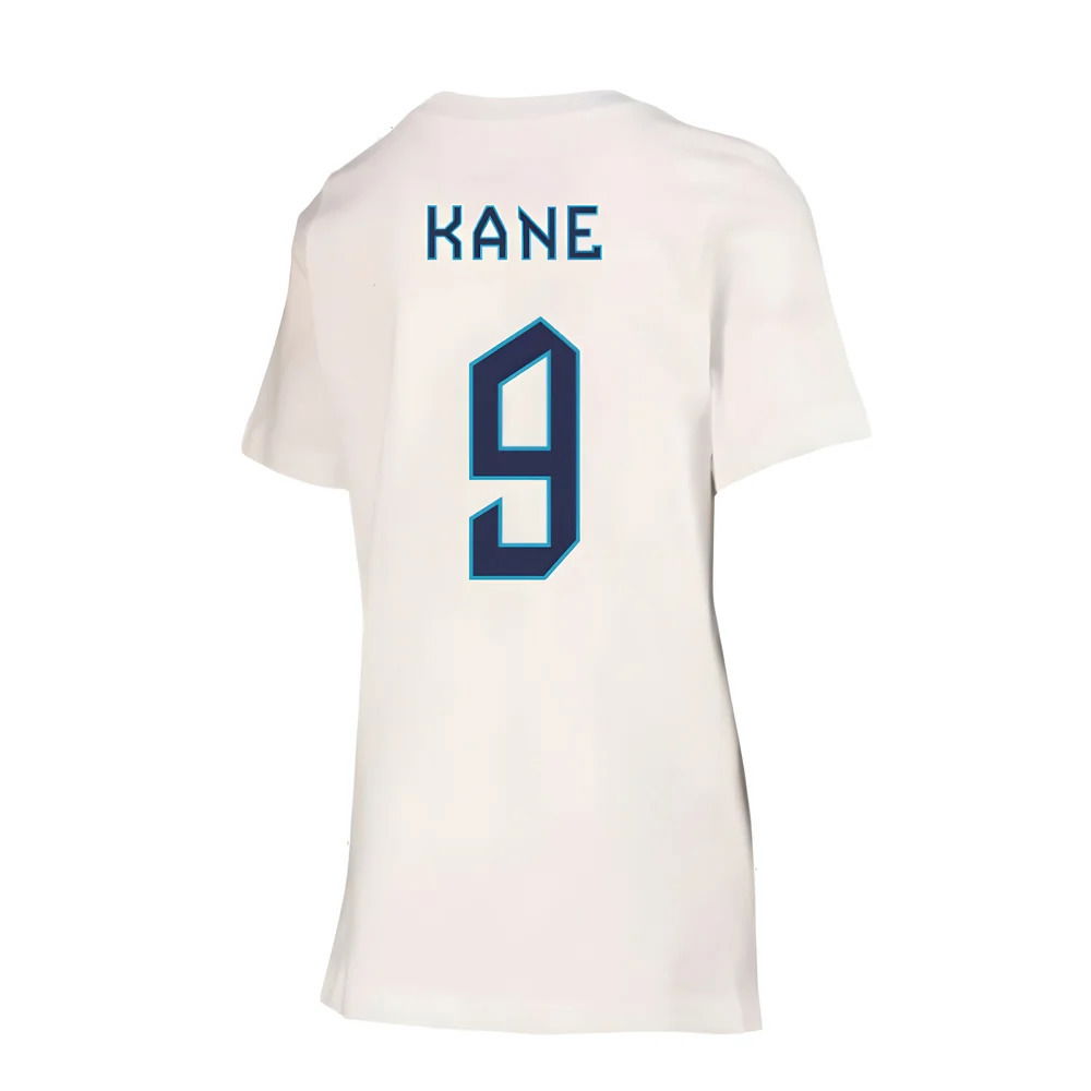 2022-2023 England Crest Tee (White) - Kids (Kane 9)