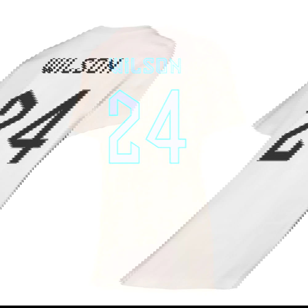 2022-2023 England Crest Tee (White) - Kids (Wilson 24)